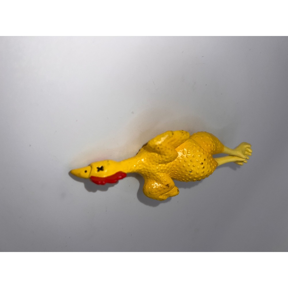 Car Buddies Yellow Die Cast Novelty Rubber Chicken Antenna Topper Gag Gifts